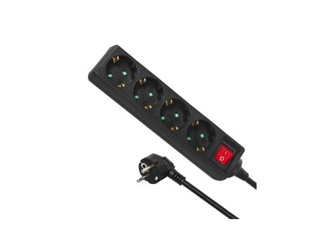 Listwa zasilająca przedłużacz 4 gniazda z wył 5m typ niemiecki Maclean Energy MCE194G 3500W MCE194