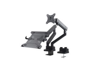 Uchwyt biurkowy podwójny do monitora i laptopa 17cala-32cala Maclean MC-813 2x8kg VESA 75x75, 100x100 MC-813