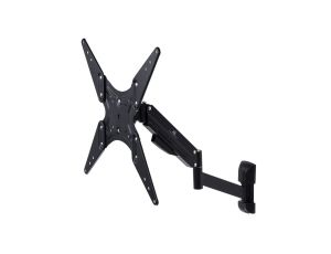 Uchwyt do telewizora lub monitora czarny Maclean MC-784 gazowa sprężyna 32cala-55cala 22kg 2 ramiona, regulacja wysokości 25cm M