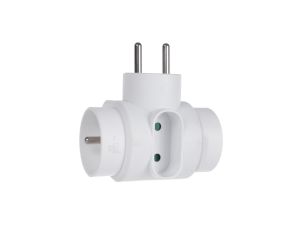 Gniazdko prądowe potrójne typu mix Maclean Energy MCE2132x16A z uziemieniem, 1x6A MCE213