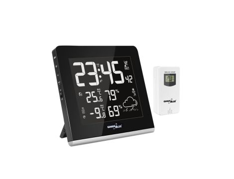 Stacja pogody bezprzewodowa 9 kolorów GreenBlue GB151 DCF VA LCD GB151