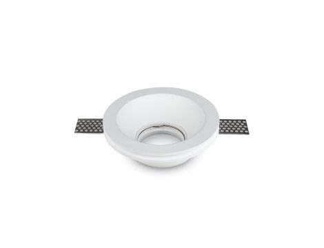 Oprawa Oczko VT-776 GU10 Okrągła Biała Gips 120mm x 40mm 3640