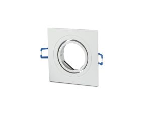 Oprawa punktowa Oczko 1xGU10 IP20 Kwadratowa Aluminiowa Biała 3605