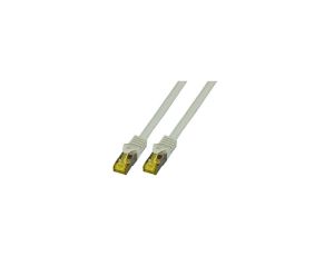 Patchcord SFTP 3m Cat.6a LSZH szary na kablu Cat.7