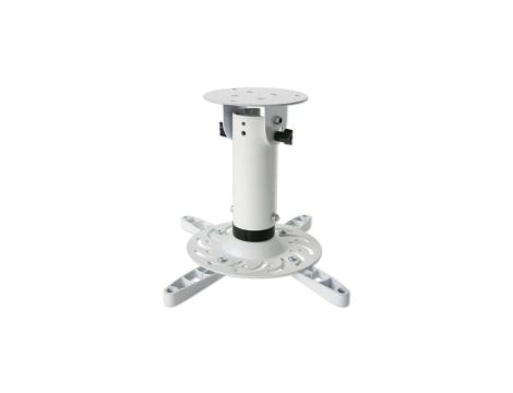 Uchwyt do Projektora Sufitowy 20cm 15kg Biały Regulowany ICA-PM 200WH
