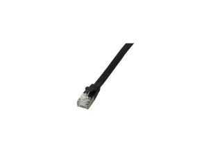 Patchcord płaski U/FTP 1m Cat.6A czarny