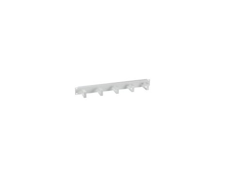 Oganizer kabli do szaf Rack 191U, 5 uchwytów, metal, szary