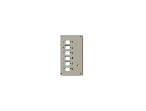 Panel przedni do przełącznicy EFB 53705.1V3 na 6 adapterów