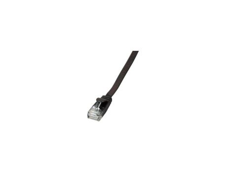 Patchcord płaski UTP 5m Cat.6A czarny