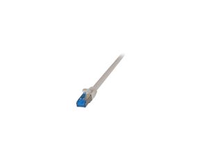 Patchcord SFTP 0,15m Cat6a Superflex szary na kablu Cat7