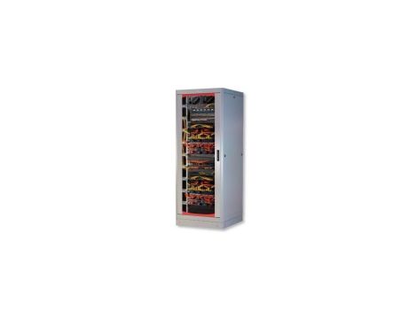 Szafa stojąca złożona 27U 600x600 rack 19drzwi szklane