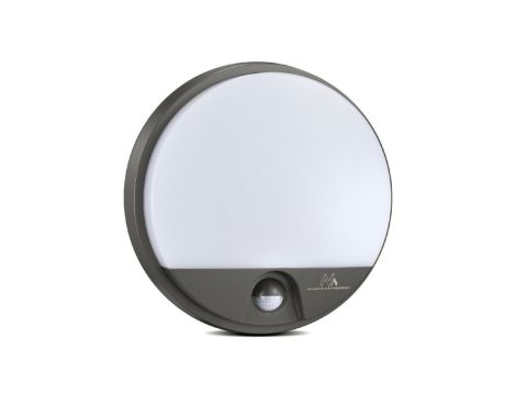 Plafoniera LED z czujnikiem ruchu na podczerwień Maclean MCE291 GR 1100lm 15W IP54 kolor szary
