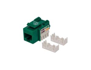 Moduł Keystone RJ45 UTP Cat5e Zielony Punch-Down