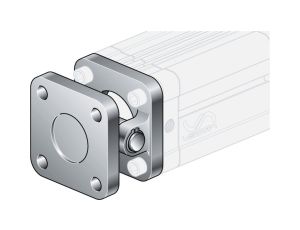 Ucho proste kompletne do siłownika pneumatycznego D40, ISO15552/6431, ISO21287, ze śrubami montaż.