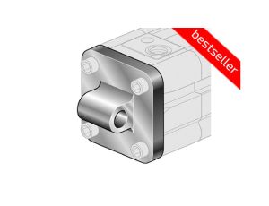 Ucho proste do siłownika pneumatycznego D100, ISO15552/6431, ISO21287, ze śrubami montażowymi