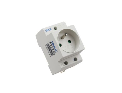 Gniazdo serwisowe 2P+PE 16A 230V na szynę montażową SIMLIC MRD50-16 89066006