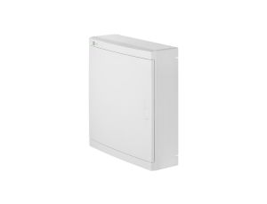 Rozdzielnica multimedialna Elegant 2x12 natynkowa IP40 N+PE drzwi białe 2425-20