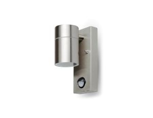 Oprawa ewelacyjna VT-7621PIR GU10 WALL FITTING WITH SENSOR,STAINLESS STEEL BODY-1 WAY IP44 7502
