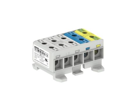 Złączka OTL35-5x kolor szary, niebieski, żółto-zielony 5x1xAl/Cu 2,5-35mm2 1000V AC / 1500V DC Zacisk uniwersalny MAA5035A10