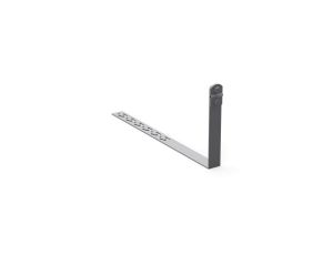 Uchwyt drutu odgromowego pod dachówkę L-330/z zaczepami/skr 10.2/Z/S OG /91003002/