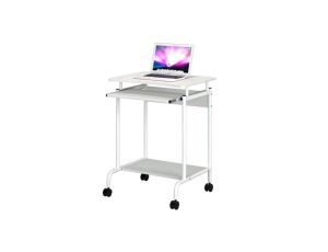 Małe Mobilne Biurko Komputerowe 600x450 Białe