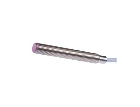 Czujnik indukcyjny M8x1 60mm zabudowany Sn: 2mm 10-30V DC 140C PNP NO Cable 5m IP65 stal nierdzewna IB080151