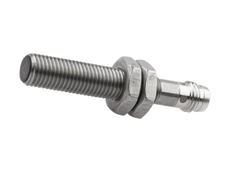 Czujnik indukcyjny M8x1 50 mm zabudowany Sn 2 10-30V DC PNP NC złącze M8 IP67 stal nierdzewna 1.4305 IB080273