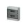 Rozdzielnica modułowa 2x18 n/t bezhalogenowa drzwi transp.IP65 szyna N+PE szara 1000V AC 1500V DC PV UV 400x400x140, EC62036E
