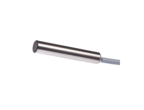 Czujnik indukcyjny śr 6,5mm dł 35mm zabudowany Sn 1.5mm 10-30V DC PNP NO kabel 2m PVC IP67 stal nierdzewna IB060104