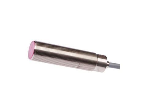 Czujnik indukcyjny M18x1 dł: 70mm zabudowany Sn: 5mm 10-35V DC 180stC PNP NO kabel 2m IP65 stal nierdzewna 1.4305 IB180150