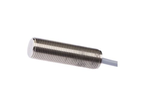 Czujnik indukcyjny M12x1 dł: 40mm zabudowany Sn: 3mm 10-30V DC 100stC PNP NO kabel 5m IP67 stal nierdzewna 1.4305 IC120105