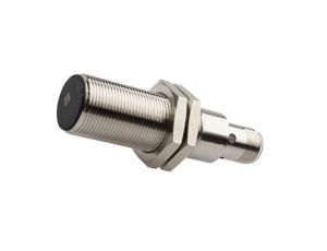 Czujnik indukcyjny M18x1 65dł zabudowany Sn: 5mm 10-30V DC PNP złącze M12 4-pinowe mosiądz niklowany IP67 IB180424