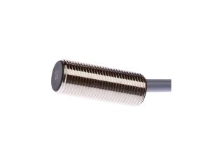 Czujnik indukcyjny M12x1 dł: 30mm zabudowany Sn: 4mm 10-30V DC PNP NO kabel 2m PVC IP67 mosiądz niklowany IB12C345