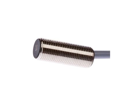 Czujnik indukcyjny M12x1 dł: 30mm zabudowany Sn: 4mm 10-30V DC PNP NO kabel 2m PVC IP67 mosiądz niklowany IB12C345