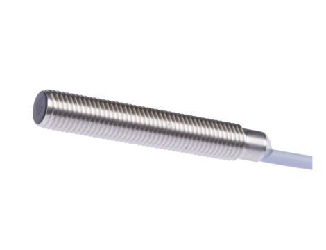 Czujnik indukcyjny M8x1 dł: 50mm zabudowany Sn: 1.5mm 10-30V DC PNP NO kabel 2m PVC IP67 stal nierdzewna IB080100