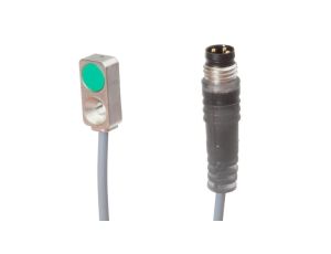 Czujnik indukcyjny 16x4,7x8mm zabudowany Sn: 2m 10-30VDC PNP NO złącze kablowe M8 3-PINowe IP67 odlew cynkowy IB98E089