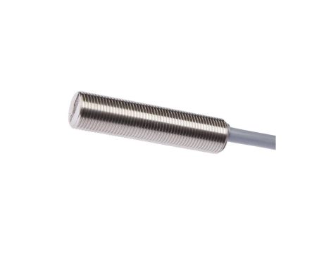 Czujnik indukcyjny M12x1 dł: 50mm zabudowany Sn: 6mm 10-30V DC 85stC PNP NO kabel 2m PUR IP68 stal nierdzewna IC120106