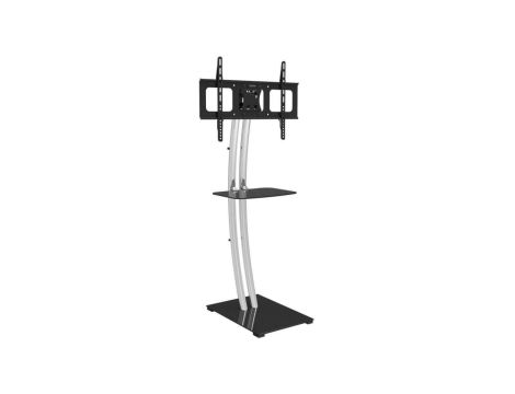 Stojak Podłogowy do TV LCD/LED 32-70 Cali 68kg Szklana Półka