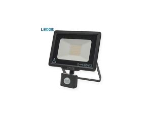 Naświetlacz oprawa led MHC 30W czarnyPIR 4000K neutralna biała 2400lm z czujnikiem ruchu PIR