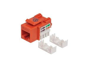 Moduł Keystone RJ45 UTP Cat5e Pomarańczowy Punch-Down