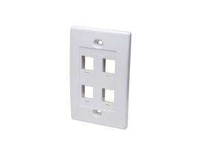 Czteroportowy panel na moduły Keystone do puszki 517874 IWP-MD PSTR-4W