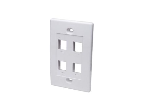 Czteroportowy panel na moduły Keystone do puszki 517874 IWP-MD PSTR-4W