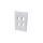 Czteroportowy panel na moduły Keystone do puszki 517874 IWP-MD PSTR-4W