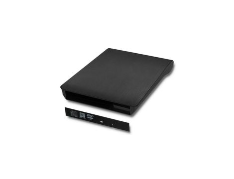 Qoltec Obudowa/kieszeń na napęd optyczny CD/DVD SATA USB 3.0 12.7mm wbudowany kabel