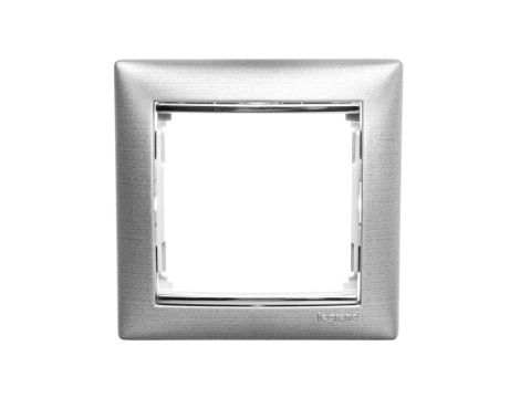 VALENA Ramka pojedyncza aluminium szczotkowane 770331