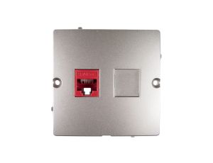 Simon Basic Gniazdo komputerowe pojedyncze RJ45 kat.5e satynowe BMF51.02/29