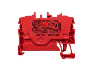 Złączka szynowa 2-przewodowa 2,5mm2 czerwona 2002-1203 TOPJOBS