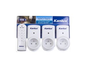 Zestaw trzech gniazd zdalnie sterowanych APO TM-3 7980 /3szt./