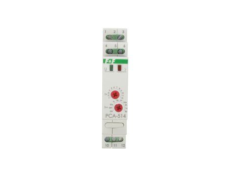Przekaźnik czasowy 1P 10A 0,1sek-576h 230V AC, 24V AC/DC opóźnione wyłaczenie PCA-514DUO