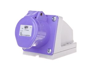 Gniazdo stałe 32A 3P 24V fioletowe IP44 173V